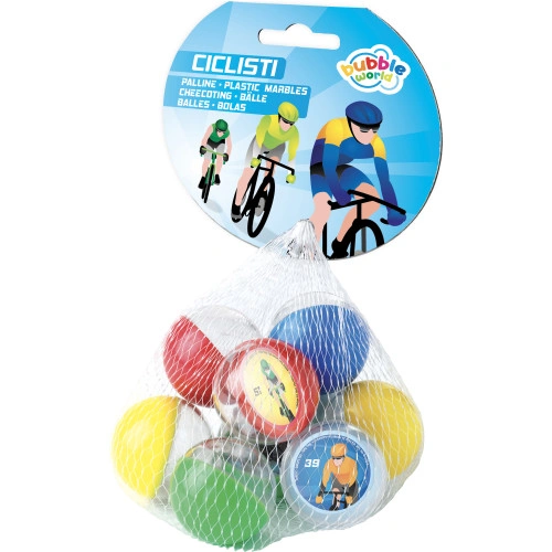 Cyclists Beach Plastic Marbles