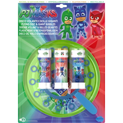 PJ Masks Flying Disc & Giant Bubbles